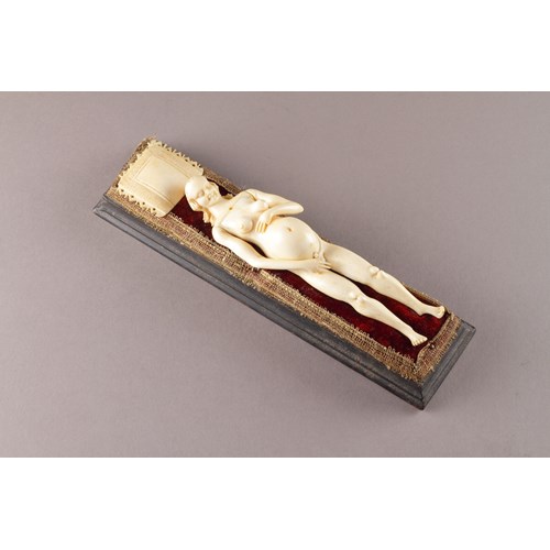 Rare German Nuremberg Carved Ivory Anatomical Model of a Pregnant Woman by Stephan Zick